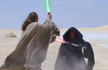 Liam Neeson, Ray Park és Peter Serafinowicz - Star Wars I. rész: Baljós árnyak (1999) (19269)